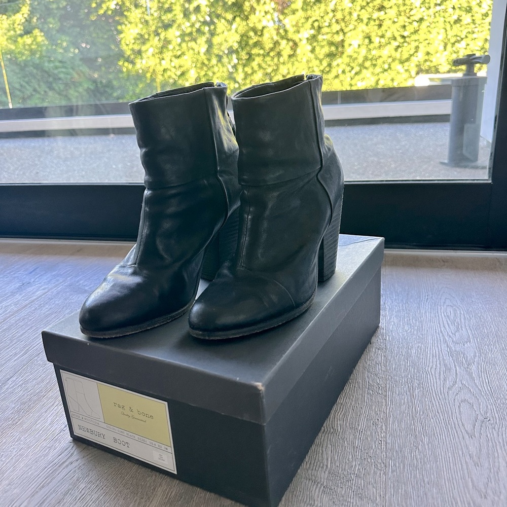 Rag and Bone Newbury Bootie Black Size 8